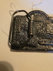 VINTAGE SEARS CRAFTSMAN TOOLS BELT BUCKLE EAT MY DUST 1995 GAP USA