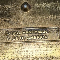 Handyman – Member Belt Buckle – 1996 – Club Of America