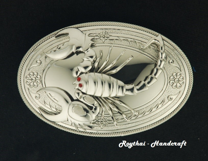 MADE BY ORDER MEN BELT BUCKLE HANDMADE STAINLESS STEEL SCORPION