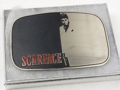 SCARFACE Metal Belt Buckle 4.5&Prime; x 3&Prime; Fits Belt Widths up to 1.5&Prime; – NEW!