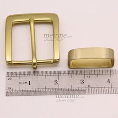 loop+Single Prong Replacement Roller Belt Buckle Classical Tongue Pin fit 1-1/2&Prime;