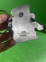 DIECUT ROBOT ART Red PEWTER BELT BUCKLE 2008 Great American Products.