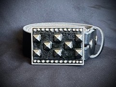 “Visitors Over Cairo” Industrial Studded Belt Buckle – Darren McNeese Archive