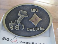 Belt Buckle Advertising Big R Construction Co. Limited Edition Numbered 1988
