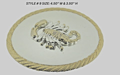 Scorpion Belt Buckle New Men Women Gold Shiny Metal Zodiac Western Cowboy Rodeo