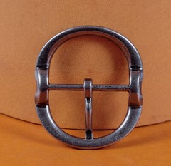 Heavy Duty Silver Round Center Bar Replacement Men&rsquo;s Belt Buckle Fits 40mm Belts