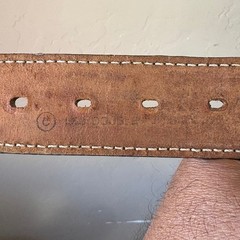 Vintage Leather Metal Eagle Cowboy Western Belt w/Tigers Eye Stone Buckle
