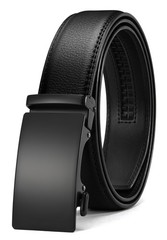 CHAOREN Mens Leather Ratchet Belt – 1 3/8&Prime; 32&Prime; to 38&Prime; Waist Adjustable, Black