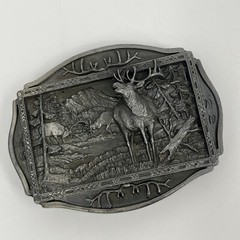 Vintage Belt Buckle Elk Relief Brew City Collectibles 1994 Country Western