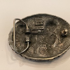 Men’s Belt Buckle Lot (3) – Arrowhead, BiCentennial Comm. Coins , Wolf Pack