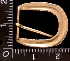 MJ24149 VINTAGE 1994 ***ROPE DESIGN*** CUT-OUT TONGUE TYPE BELT BUCKLE