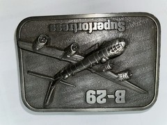 B – 29 Super fortress Pewter Belt Buckle