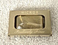 Vintage Hickok USA Small Gold Tone Basic Uniform Military Style Belt Buckle