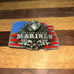 Western USA Patriots MARINES Belt Buckle The Few. The Proud. The Brave.