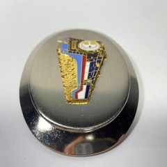 3.5&Prime; x 2.5&Prime; Vintage Train Locomotive Railroad Belt Buckle