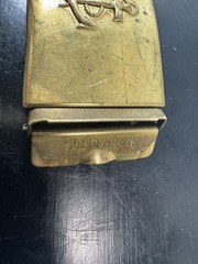 Vintage Solid Brass Anchor Belt Buckle 1.25” Belt Nautical Marine RARE