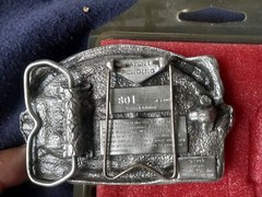 1984 Limited Pewter Siskiyou &lsquo;The Rocky Mountains&rsquo; Belt Buckle New In Box #801