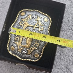 Cody James Belt Buckle Mens Western Cowboy Cross Christian Rectangle #938