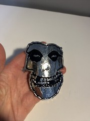 The Misfits Fiend Skull Metallic Belt Buckle Official Punk