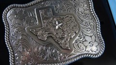 Nocona 3D TEXAS STAR Western Belt Buckle 37528