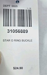 Hot Topic Star & Circle Alloy Belt Buckle Silver