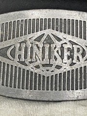 Vintage Hiniker Belt Buckle Silver Tone