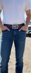Dodge Ram Pewter Color Logo Belt Buckle RAM Collectible new