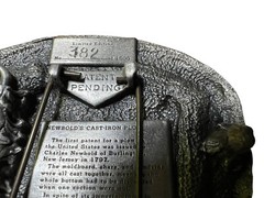 Vtg 1985 Nasco Newbold&rsquo;s Cast Iron Plow Growing Of America Belt Buckle Numbered