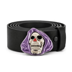Grim Reaper Skull Ghost Scary Punk Party Belt Buckle