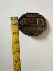 Tisco Tractor 52nd Anniversary Belt Buckle VTG 1937-1987 Cast Brass Ltd Ed Farm