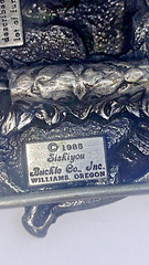 Pewter Belt Buckle Square Dance Couple Dancing Fiddle Banjo 1985 Siskiyou