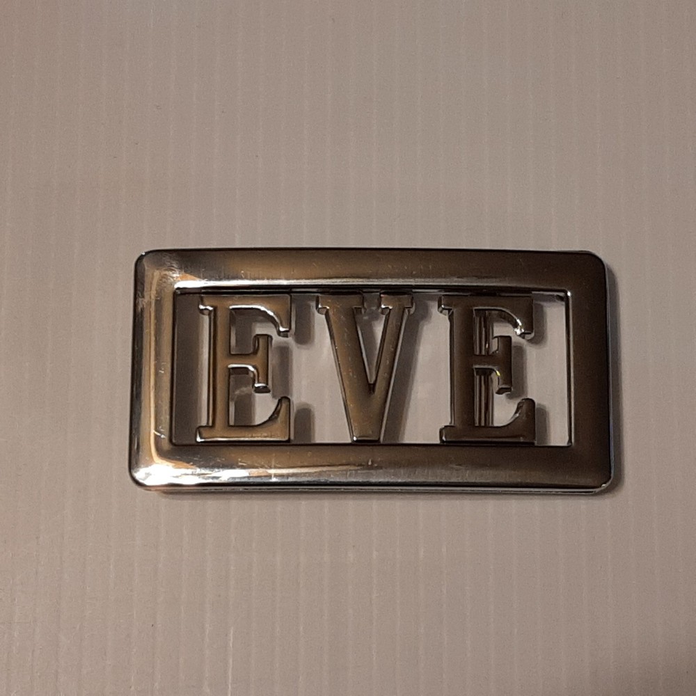 EVE Name Belt Buckle -Put your name or word on Buckle