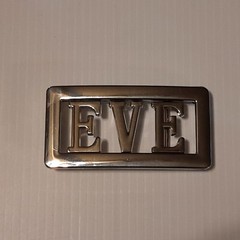 EVE Name Belt Buckle -Put your name or word on Buckle