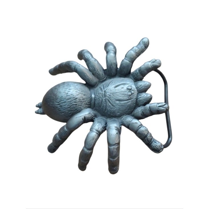 Metal 3D Tarantula Spider Belt Buckle – Gunmetal Gray