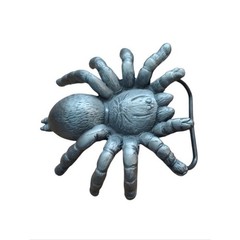 Metal 3D Tarantula Spider Belt Buckle – Gunmetal Gray
