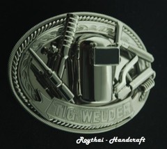 (8X11 cm) MADE BY ORDER MEN BELT BUCKLE HANDMADE STAINLESS STEEL TIG WELDER 1