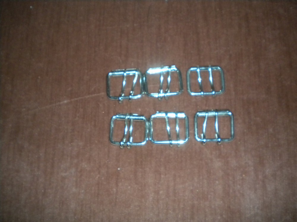 LOTS OF 6 SILVER COLOR REGULAR BUCKLE FOR 1 1/2 IN WIDE BELT FOR 2 HOLES BELT