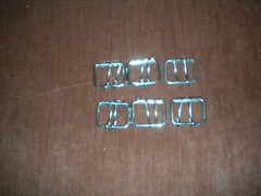 LOTS OF 6 SILVER COLOR REGULAR BUCKLE FOR 1 1/2 IN WIDE BELT FOR 2 HOLES BELT