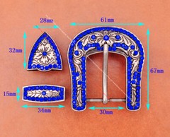 Luxury Crystal Rhinestone Western Cowboy Rodeo Belt Buckle Set Fit 30MM Strap