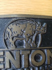 Vintage Lenton Rebar Splicing Dynabuckle Provo Utah Solid Brass Belt Buckle