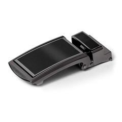 SlideBelts Men&rsquo;s Vegan One Size, Black Leather With Buckle (Vegan)