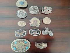 H.D. belt buckle collection