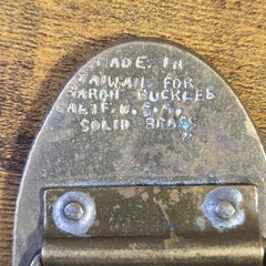 Vintage Baron Buckles Skiing Solid Brass Belt Buckle 1980&rsquo;s