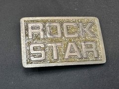 Rock Star 2001 Great American Products Statement Novelty Vintage Belt Buckle