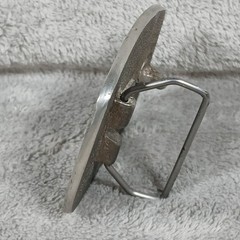 Vintage 1978 Adezy Denver Hiyu Indians Belt Buckle Silver Tone Metal USA Made