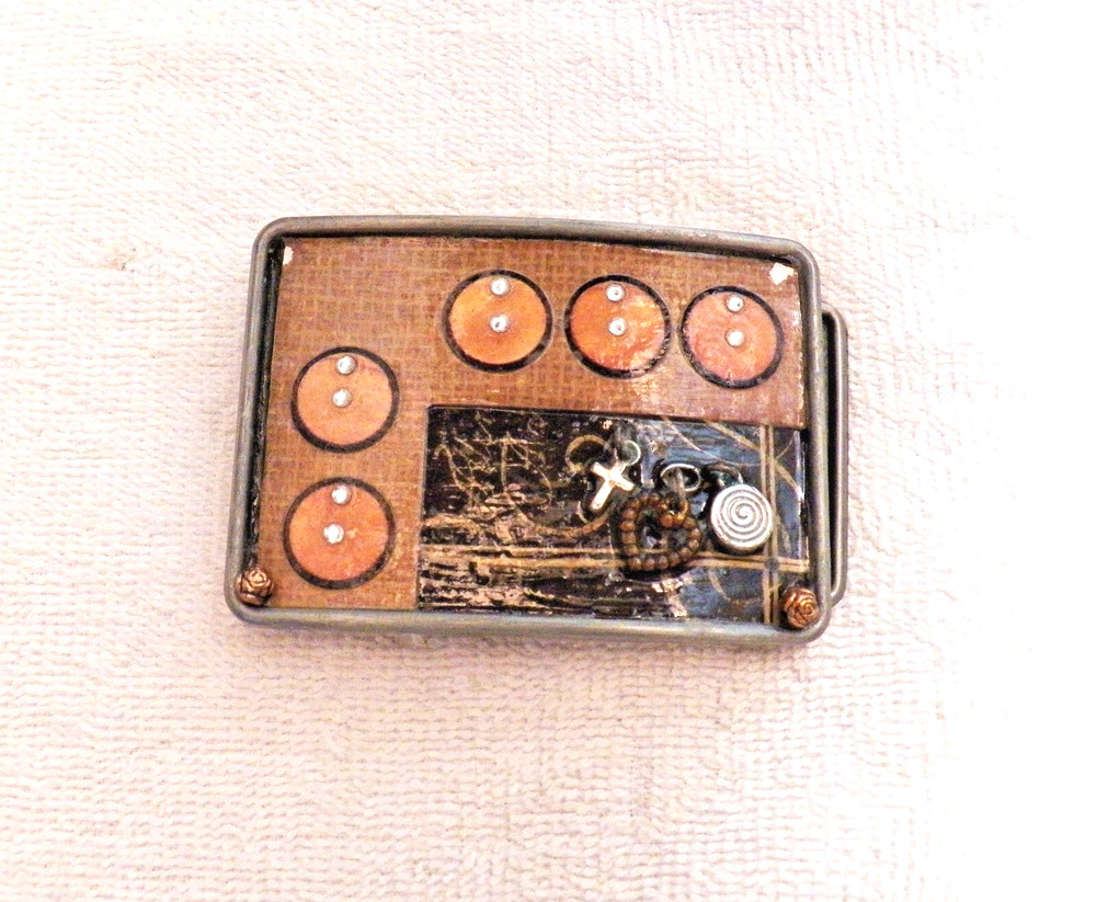 CLASSIC UNIQUE DESIGN BELT BUCKLE CROSS HEART SPIRAL RHINESTONE BUCKLE RAGE BB17