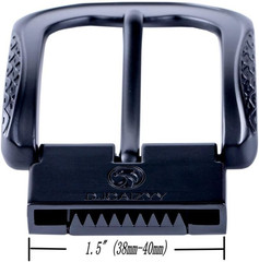 Belt Buckle Replacement Belt Buckle Removable Heavy Duty Classic Black 1.5&Prime;