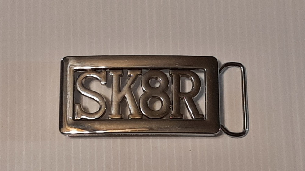 SK8R (SKATER) CUSTOM Belt Buckle-Put ANY LETTERS &/OR NUMBERS on Buckle
