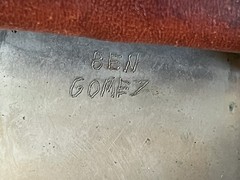 Vintage Sterling Signed Gomez Belt Buckle – Buffalo Turquoise/Coral