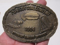 PEABODY COAL COMPANY – Training Award Winner – BELT BUCKLE – #2416